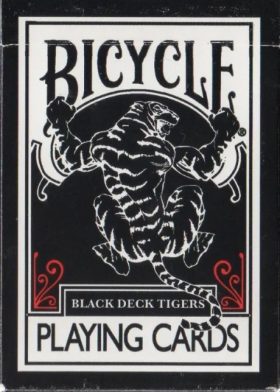 Black Deck Tigers (Red Air Cushion Finish) [Bicycle] — front