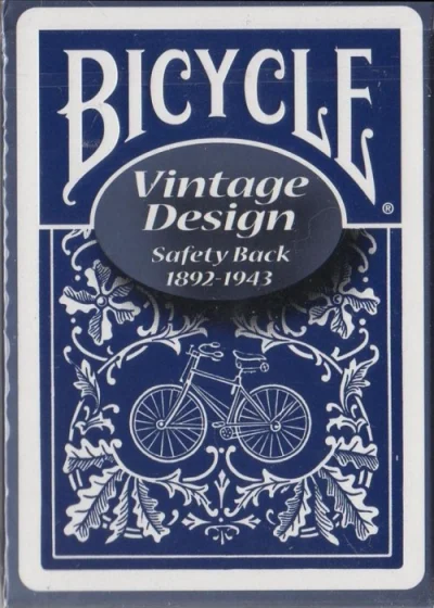 Vintage Design Safety Back Blue [Bicycle] — front