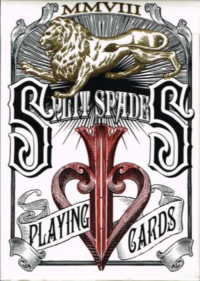 Split Spades Lions Red — front