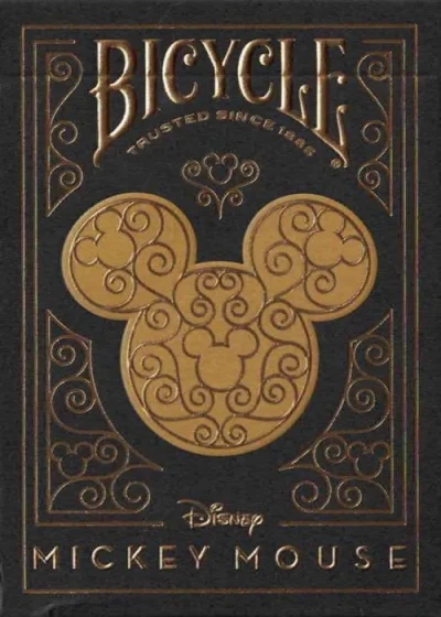 Disney Mickey Mouse Inspired Black And Gold [Bicycle] — front