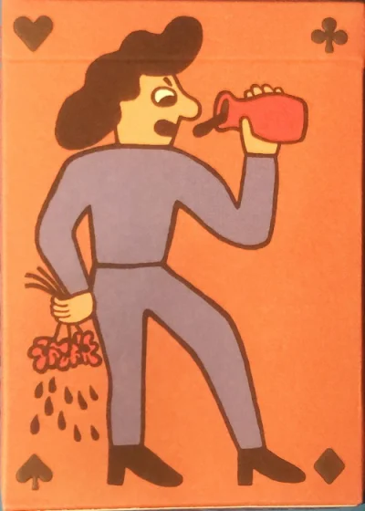 Henry And Sally (Sally Drinking With Flowers; Henry Pouring For Sally Upside Down) — front