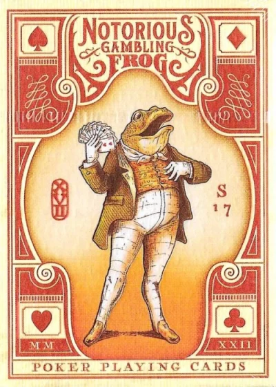 Notorious Gambling Frog (Orange) — front