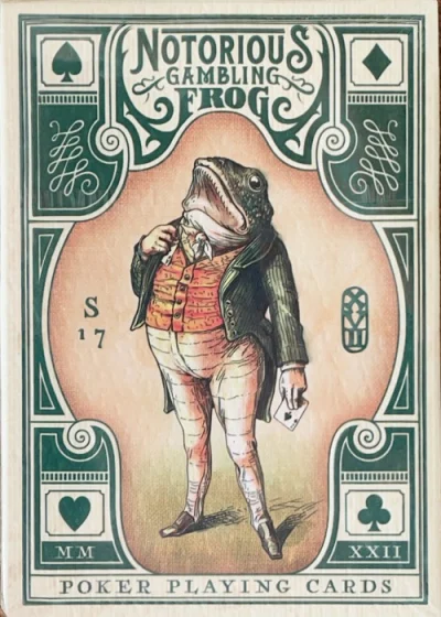 Notorious Gambling Frog (Green) — front